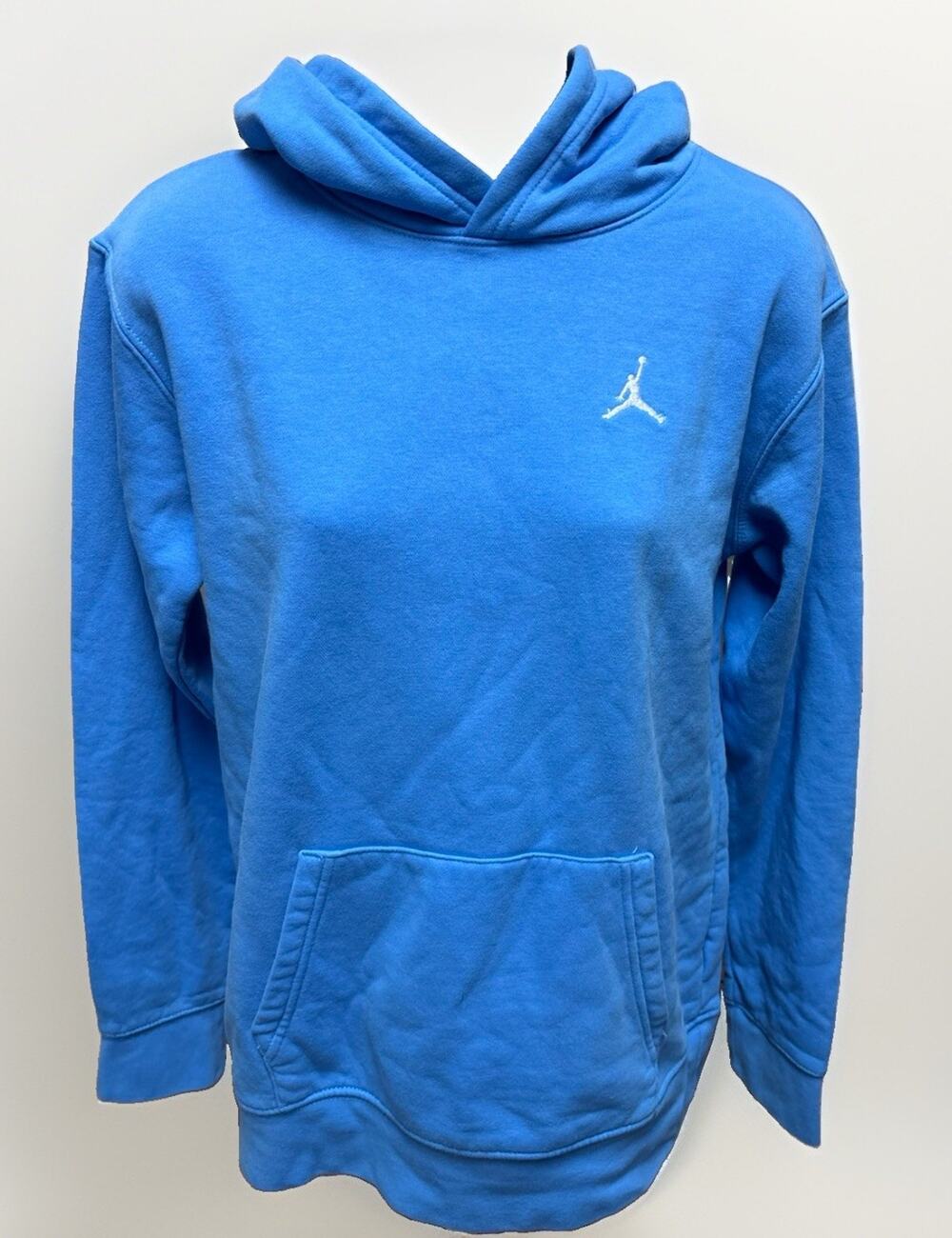 Jordan Boys XL 18-20 Blue Hoodie Jumpman Pullover Sweatshirt Youth